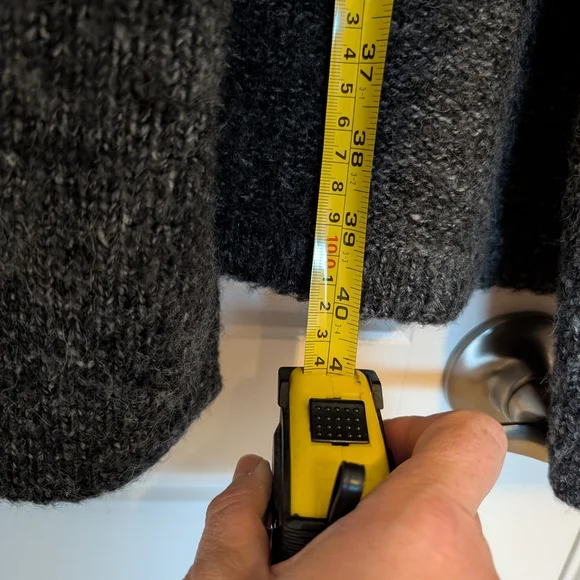 C'est Moi Cozy gray open front cardigan - Picture 2 of 5